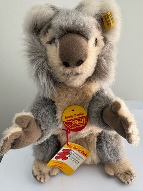 🐨 Steiff Molly Koala Bear Plush – Mohair – Button in Ear – Vintage/EUC